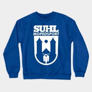 Suhl Mopedsport Schwalbe Logo (white) Crewneck Sweatshirt